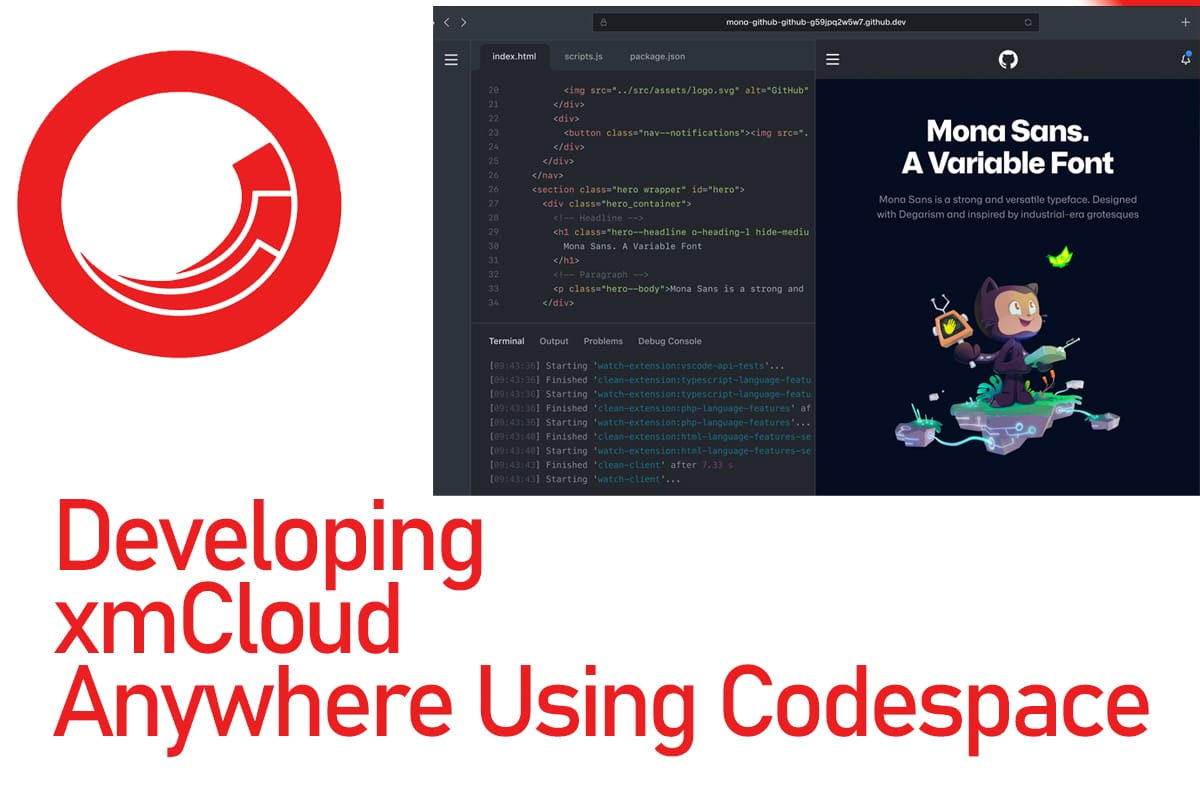 xmCloud development on Ubuntu using Github Codespaces